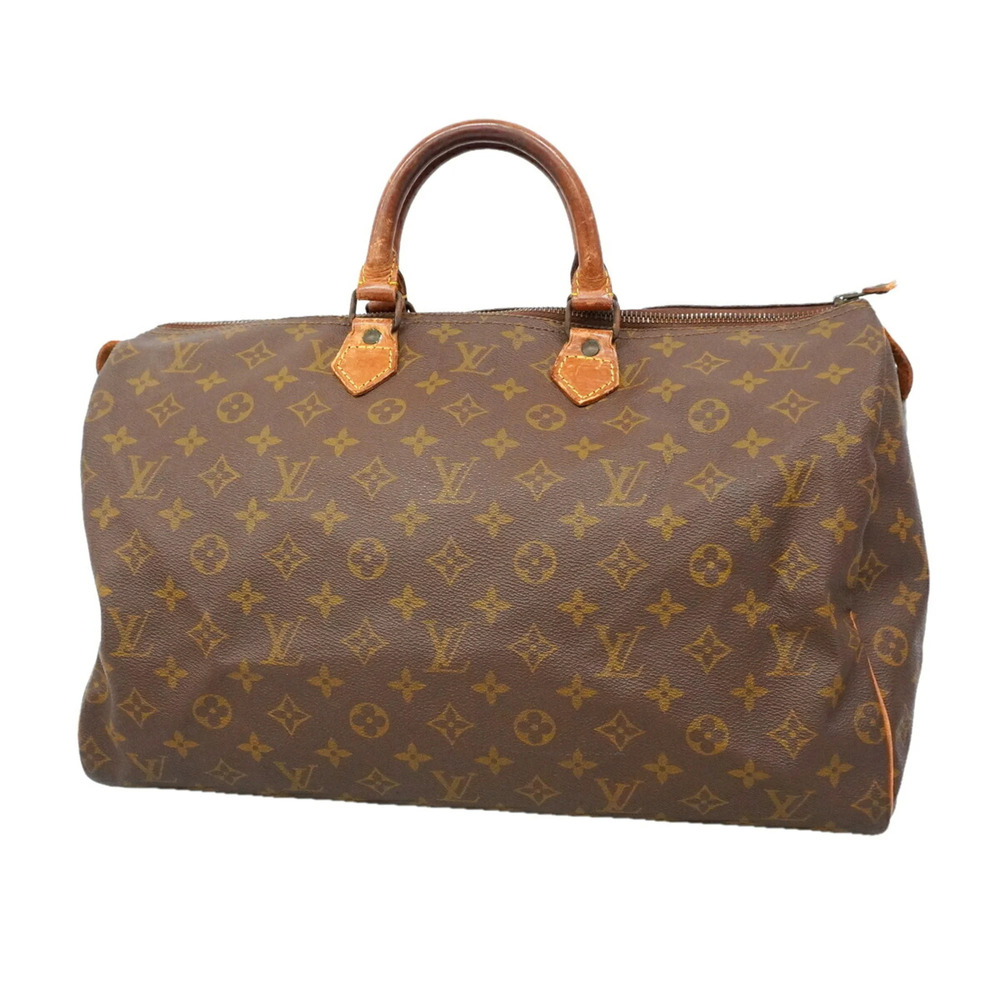 Louis Vuitton Monogram Speedy 40 Handbag M41106 Brown Women's P3544969